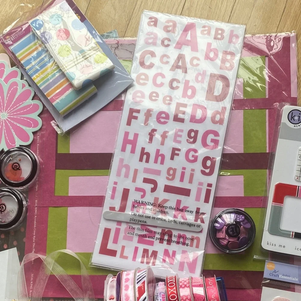Valentine Scrapbook Kit Queen & Co Junk Journal Craft Embellishments Prima
